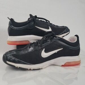 Nike Air Max Trainer Essential Size 9.5 Black Mesh Lace Up Running Shoes